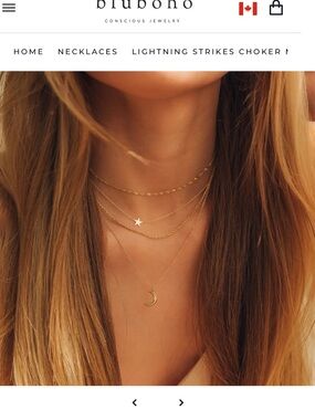 Bluboho lightning strikes choker necklace